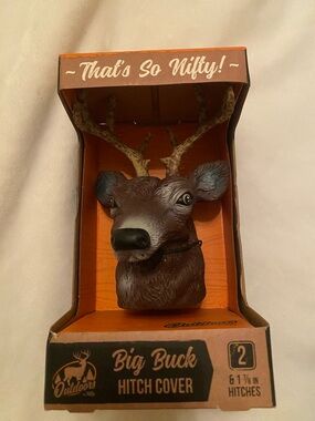 Big Buck Hitch Cover - Brown Deer Head by